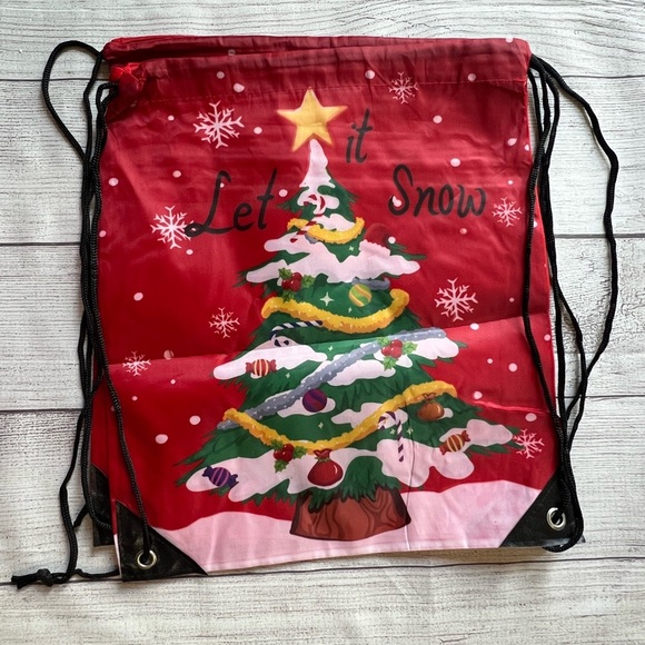 NWOT Lot 16 Christmas Drawstring Bags 13.5x12 – 8 Designs, 2 Each - Picture 3 of 9